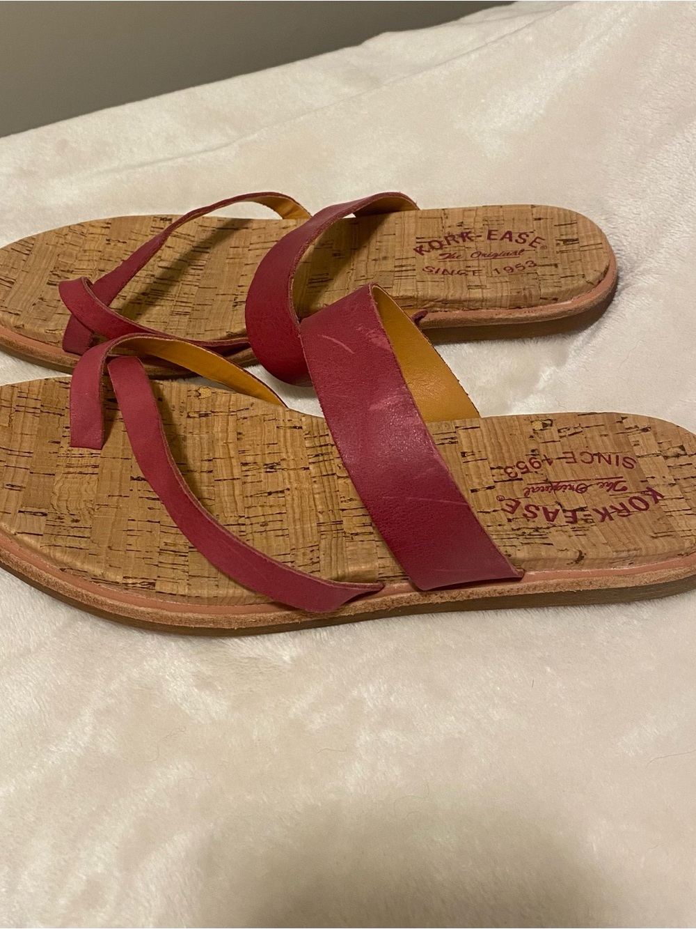 🌸 Kork-Ease Belinda Women's Wine Red Cork Slide Sandal - Picture 3 of 10